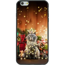 Coque iPhone 6 Plus / 6s Plus - Silicone rigide noir Christmas 25 Xmas Cat