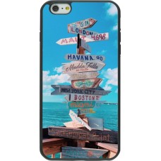 Coque iPhone 6 Plus / 6s Plus - Silicone rigide noir Cool Cities Directions
