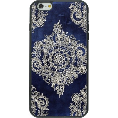 Hülle iPhone 6 Plus / 6s Plus - Silikon schwarz Cream Flower Moroccan