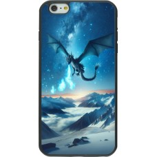 Coque iPhone 6 Plus / 6s Plus - Silicone rigide noir Dragon nocturne montagne