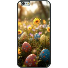Coque iPhone 6 Plus / 6s Plus - Silicone rigide noir Easter 2026 Decorated eggs
