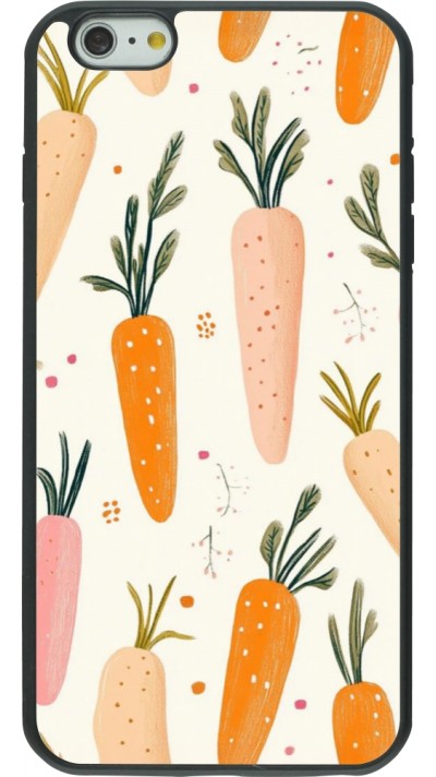 Coque iPhone 6 Plus / 6s Plus - Silicone rigide noir Easter 2026 Illustration carrots