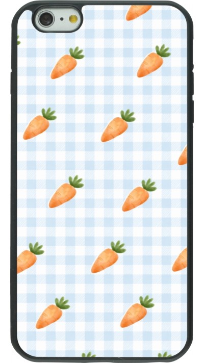 Coque iPhone 6 Plus / 6s Plus - Silicone rigide noir Easter 2026 Pattern carrots