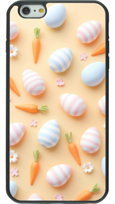 Coque iPhone 6 Plus / 6s Plus - Silicone rigide noir Easter 2026 Pattern Easter
