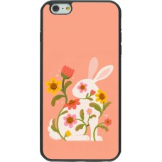 Coque iPhone 6 Plus / 6s Plus - Silicone rigide noir Easter 2026 Rabbit collage