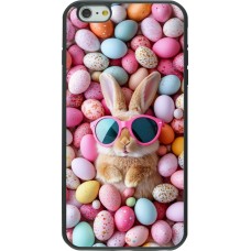 Coque iPhone 6 Plus / 6s Plus - Silicone rigide noir Easter 2026 Rabbit fun