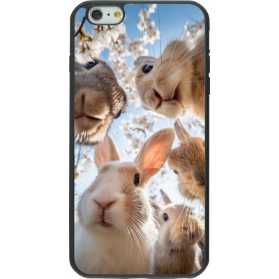 iPhone 6 Plus / 6s Plus Case Hülle - Silikon schwarz Easter 2026 Rabbits