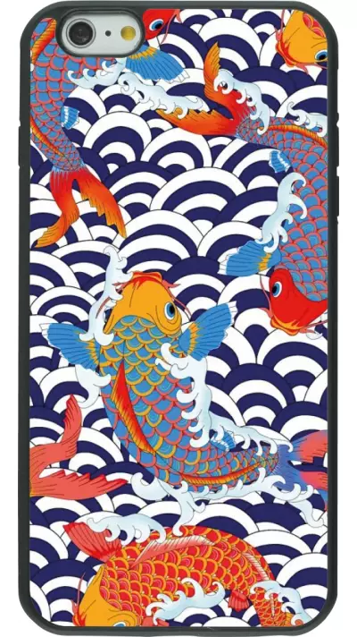 iPhone 6 Plus / 6s Plus Case Hülle - Silikon schwarz Easter 2023 japanese fish