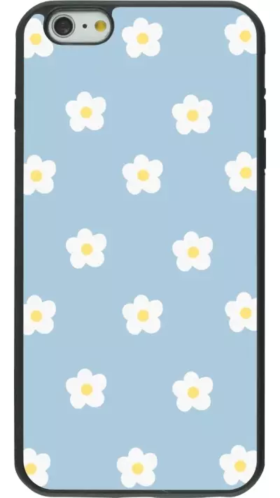 iPhone 6 Plus / 6s Plus Case Hülle - Silikon schwarz Easter 2024 daisy flower