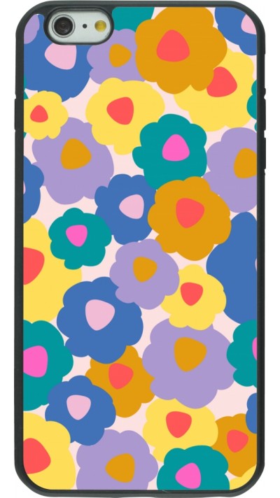 Coque iPhone 6 Plus / 6s Plus - Silicone rigide noir Easter 2024 flower power