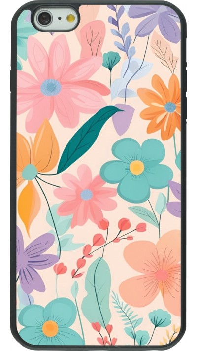 Coque iPhone 6 Plus / 6s Plus - Silicone rigide noir Easter 2024 spring flowers