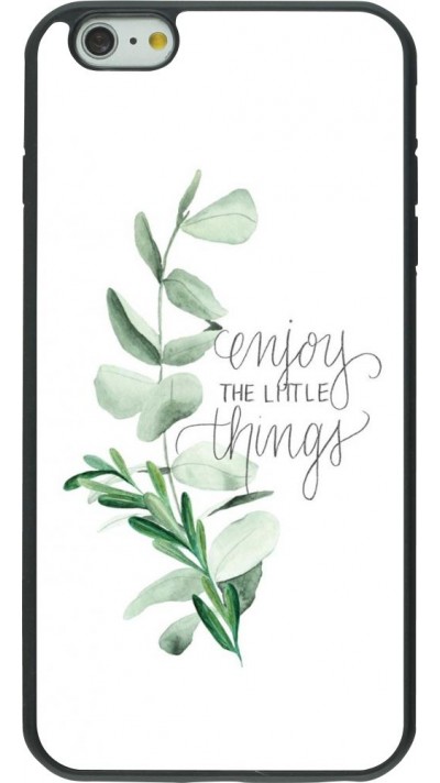Coque iPhone 6 Plus / 6s Plus - Silicone rigide noir Enjoy the little things