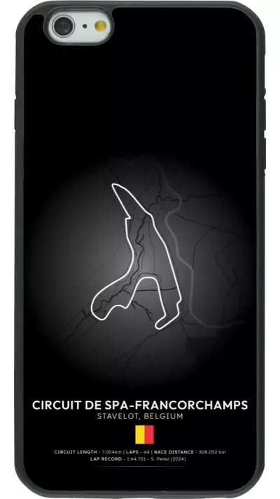 iPhone 6 Plus / 6s Plus Case Hülle - Silikon schwarz F1 Track 2025 Belgium