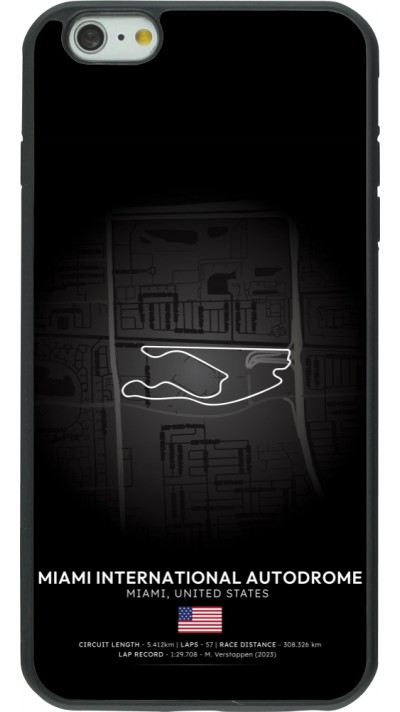 Coque iPhone 6 Plus / 6s Plus - Silicone rigide noir F1 Track 2025 Miami