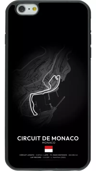 iPhone 6 Plus / 6s Plus Case Hülle - Silikon schwarz F1 Track 2025 Monaco