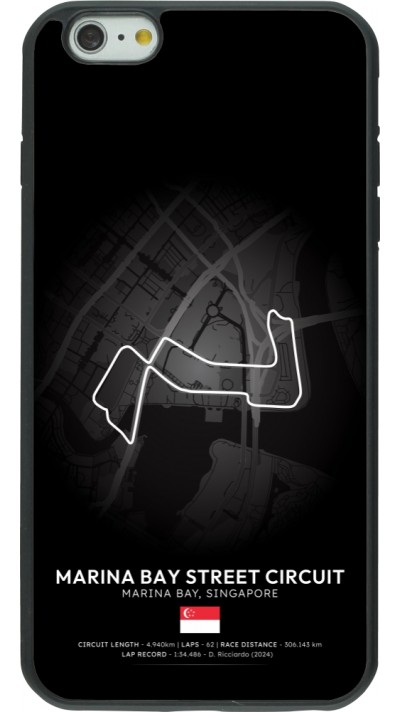 Coque iPhone 6 Plus / 6s Plus - Silicone rigide noir F1 Track 2025 Singapore