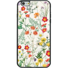 Coque iPhone 6 Plus / 6s Plus - Silicone rigide noir Flora Botanical Wildlife