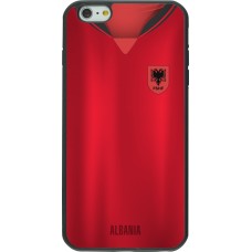 Coque iPhone 6 Plus / 6s Plus - Silicone rigide noir Maillot de football Albanie personnalisable