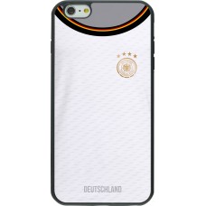 Coque iPhone 6 Plus / 6s Plus - Silicone rigide noir Maillot de football Allemagne 2022 personnalisable
