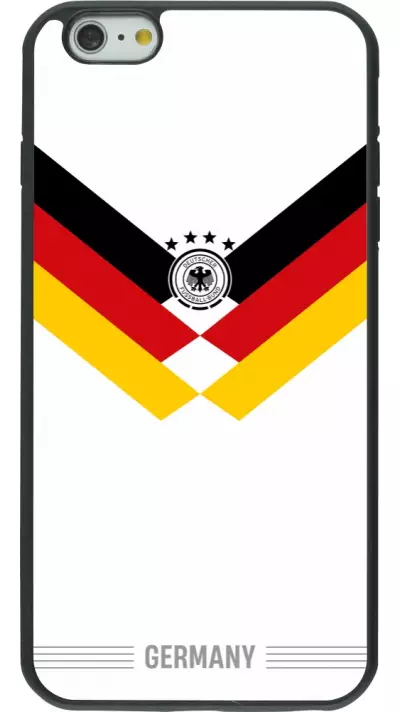 iPhone 6 Plus / 6s Plus Case Hülle - Silikon schwarz Deutschland 2026 personalisierbares Fussballtrikot