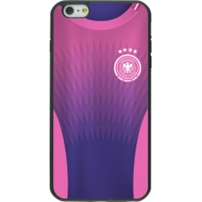 Coque iPhone 6 Plus / 6s Plus - Silicone rigide noir Maillot de football Allemagne Extérieur personnalisable