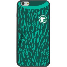 Coque iPhone 6 Plus / 6s Plus - Silicone rigide noir Maillot de football Arabie saoudite 2022 personnalisable