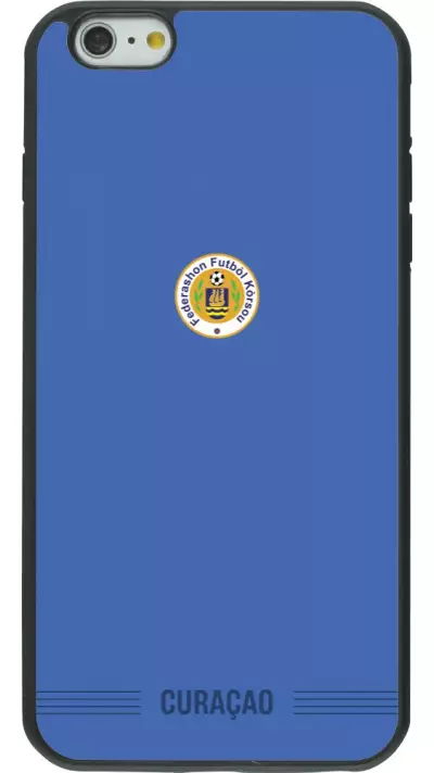 iPhone 6 Plus / 6s Plus Case Hülle - Silikon schwarz Curaçao 2026 personalisierbares Fussballtrikot