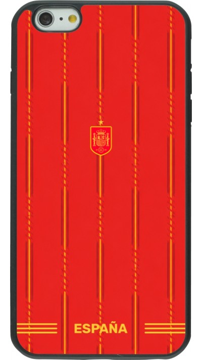 iPhone 6 Plus / 6s Plus Case Hülle - Silikon schwarz Spanien 2026 personalisierbares Fussballtrikot