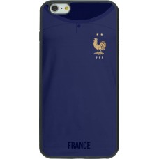 Coque iPhone 6 Plus / 6s Plus - Silicone rigide noir Maillot de football France 2022 personnalisable