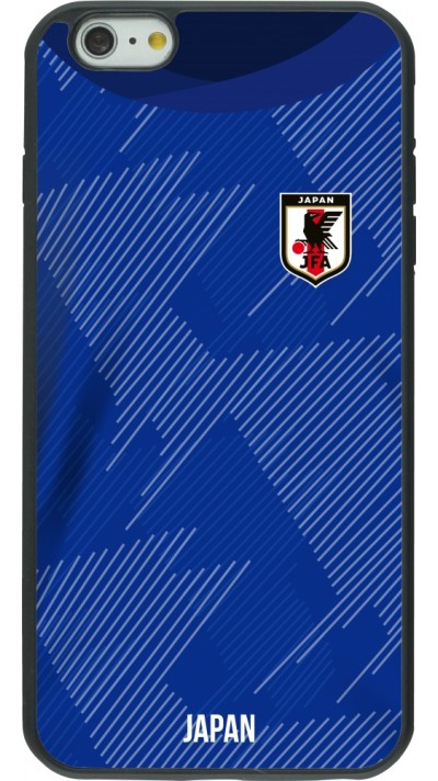 Coque iPhone 6 Plus / 6s Plus - Silicone rigide noir Maillot de football Japon 2022 personnalisable