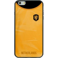 Coque iPhone 6 Plus / 6s Plus - Silicone rigide noir Maillot de football Pays-Bas 2022 personnalisable
