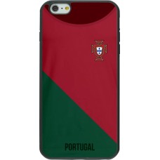 iPhone 6 Plus / 6s Plus Case Hülle - Silikon schwarz Fussballtrikot Portugal2022