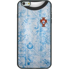 iPhone 6 Plus / 6s Plus Case Hülle - Silikon schwarz Portugal Away personalisierbares Fussballtrikot