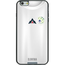 iPhone 6 Plus / 6s Plus Case Hülle - Silikon schwarz Fussballtrikot Slowenien