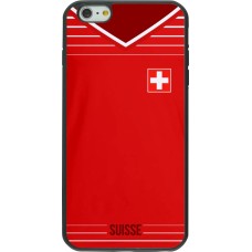 Coque iPhone 6 Plus / 6s Plus - Silicone rigide noir Football shirt Switzerland 2022