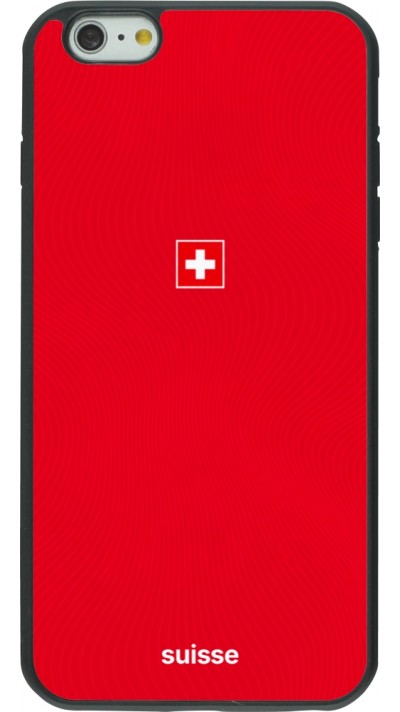 iPhone 6 Plus / 6s Plus Case Hülle - Silikon schwarz Schweiz 2026 personalisierbares Fussballtrikot