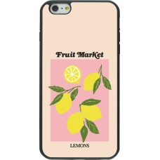 iPhone 6 Plus / 6s Plus Case Hülle - Silikon schwarz Fruit market lemons 2026