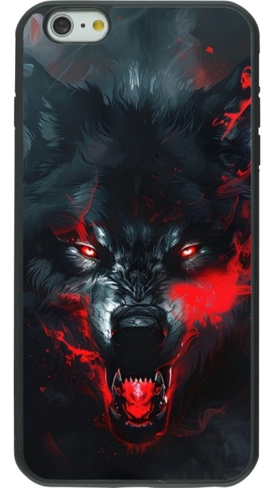 iPhone 6 Plus / 6s Plus Case Hülle - Silikon schwarz Halloween 2024 mad werewolf