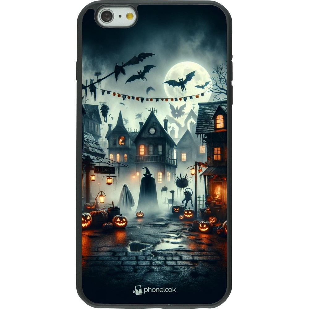 Coque iPhone 6 Plus / 6s Plus - Silicone rigide noir Halloween Spookville