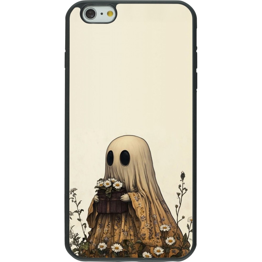 Coque iPhone 6 Plus / 6s Plus - Silicone rigide noir Halloween 2025 Ghost gardener