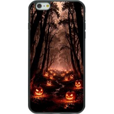 Coque iPhone 6 Plus / 6s Plus - Silicone rigide noir Halloween 2025 Road of Terrifying Pumpkins