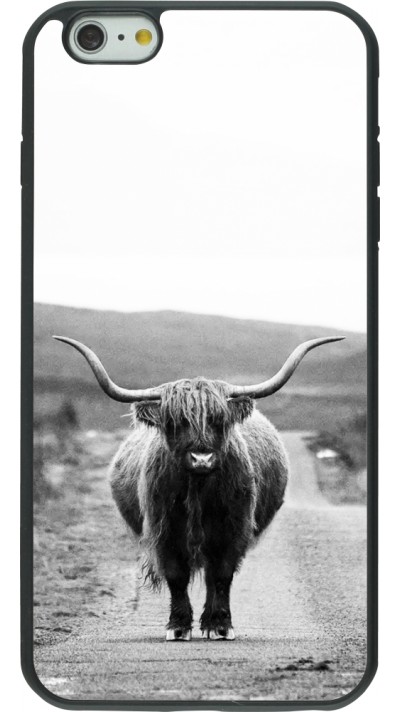 Coque iPhone 6 Plus / 6s Plus - Silicone rigide noir Highland cattle