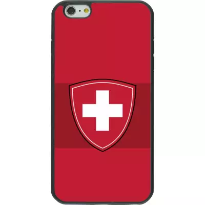 iPhone 6 Plus / 6s Plus Case Hülle - Silikon schwarz Hockey World Championship Ecusson Suisse