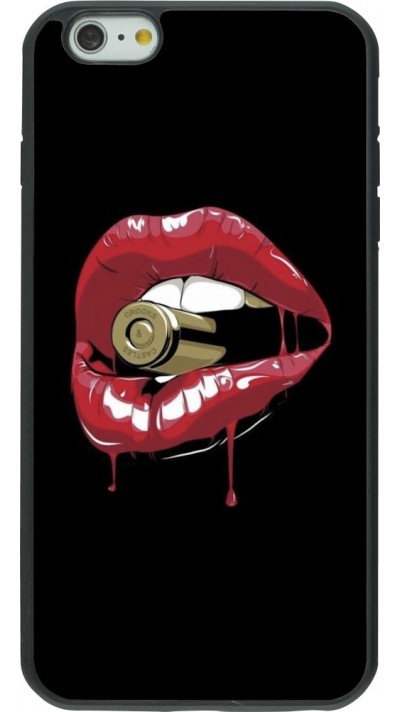 Coque iPhone 6 Plus / 6s Plus - Silicone rigide noir Lips bullet