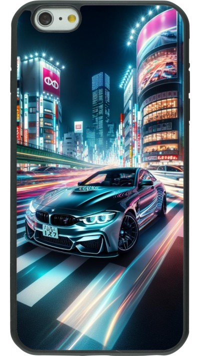 iPhone 6 Plus / 6s Plus Case Hülle - Silikon schwarz BMW M4 Tokio Nacht