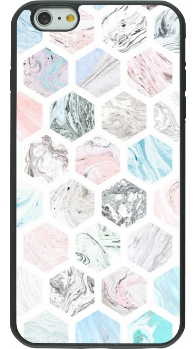 iPhone 6 Plus / 6s Plus Case Hülle - Silikon schwarz Marble Everything