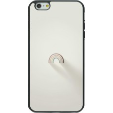 iPhone 6 Plus / 6s Plus Case Hülle - Silikon schwarz Mini Regenbogen Minimal