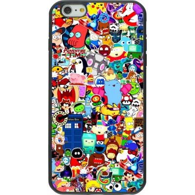Hülle iPhone 6 Plus / 6s Plus - Silikon schwarz Mixed cartoons