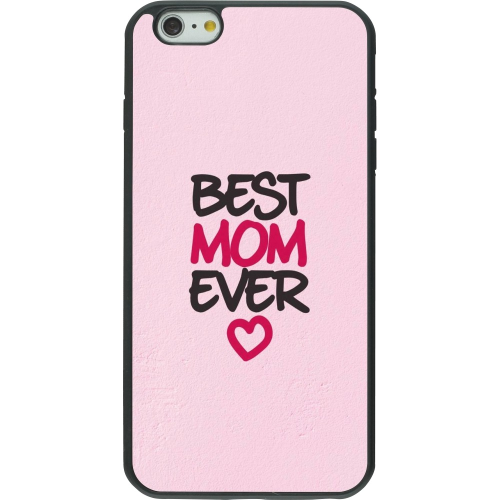 iPhone 6 Plus / 6s Plus Case Hülle - Silikon schwarz Mom 2023 best Mom ever pink