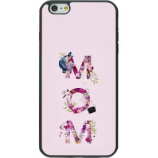 Coque iPhone 6 Plus / 6s Plus - Silicone rigide noir Mom 2024 girly mom